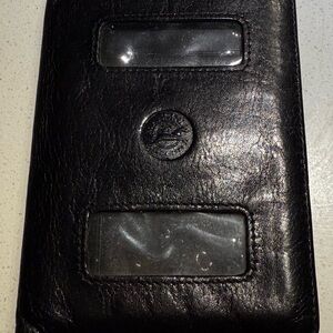 Mancini - Black 100% Leather Wallet with Logo